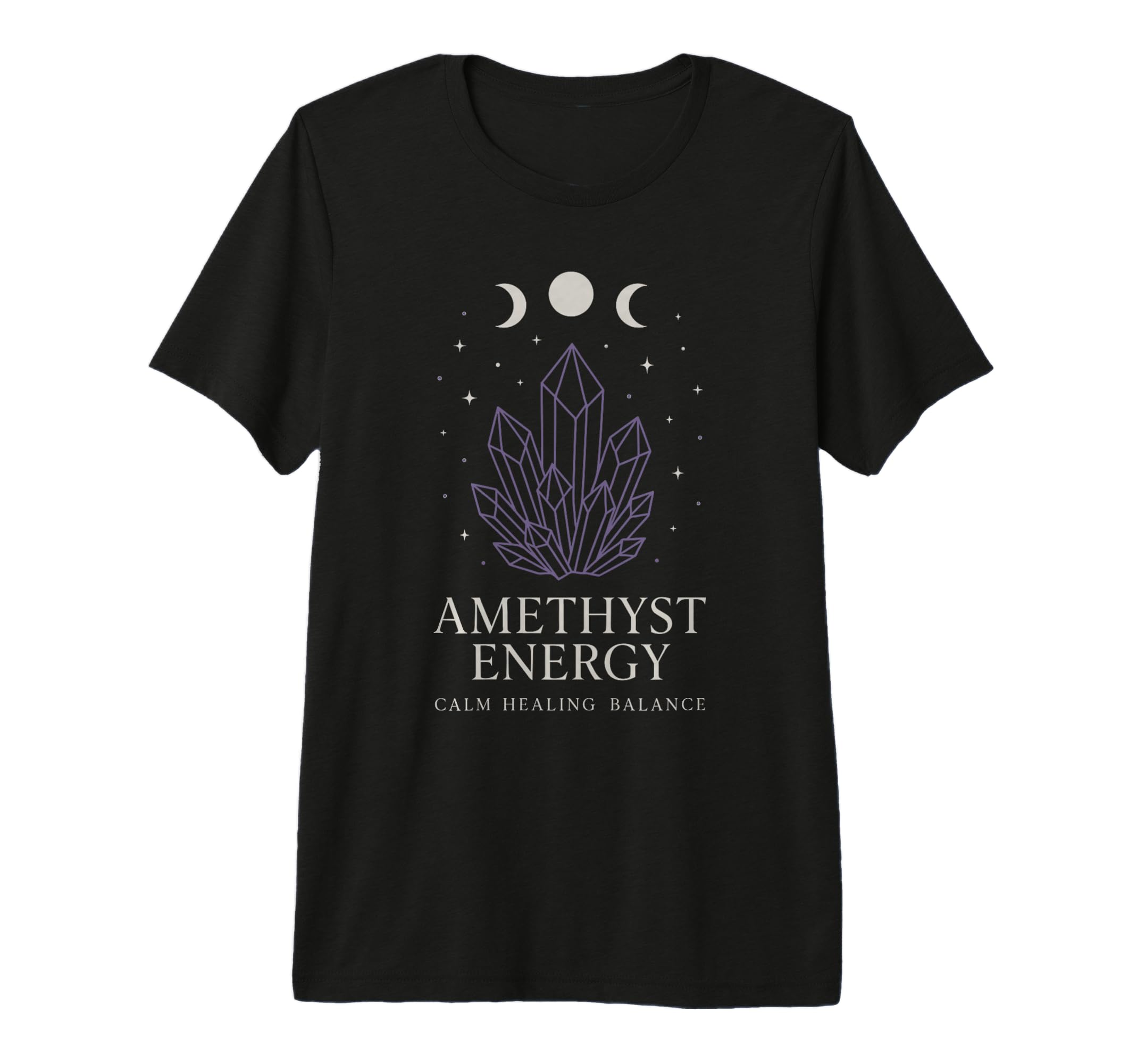Amethyst Addict Healing Crystal Energy T-Shirt - Aesthetic Graphic Unisex - T-Shirt, Sweatshirt, Hoodie
