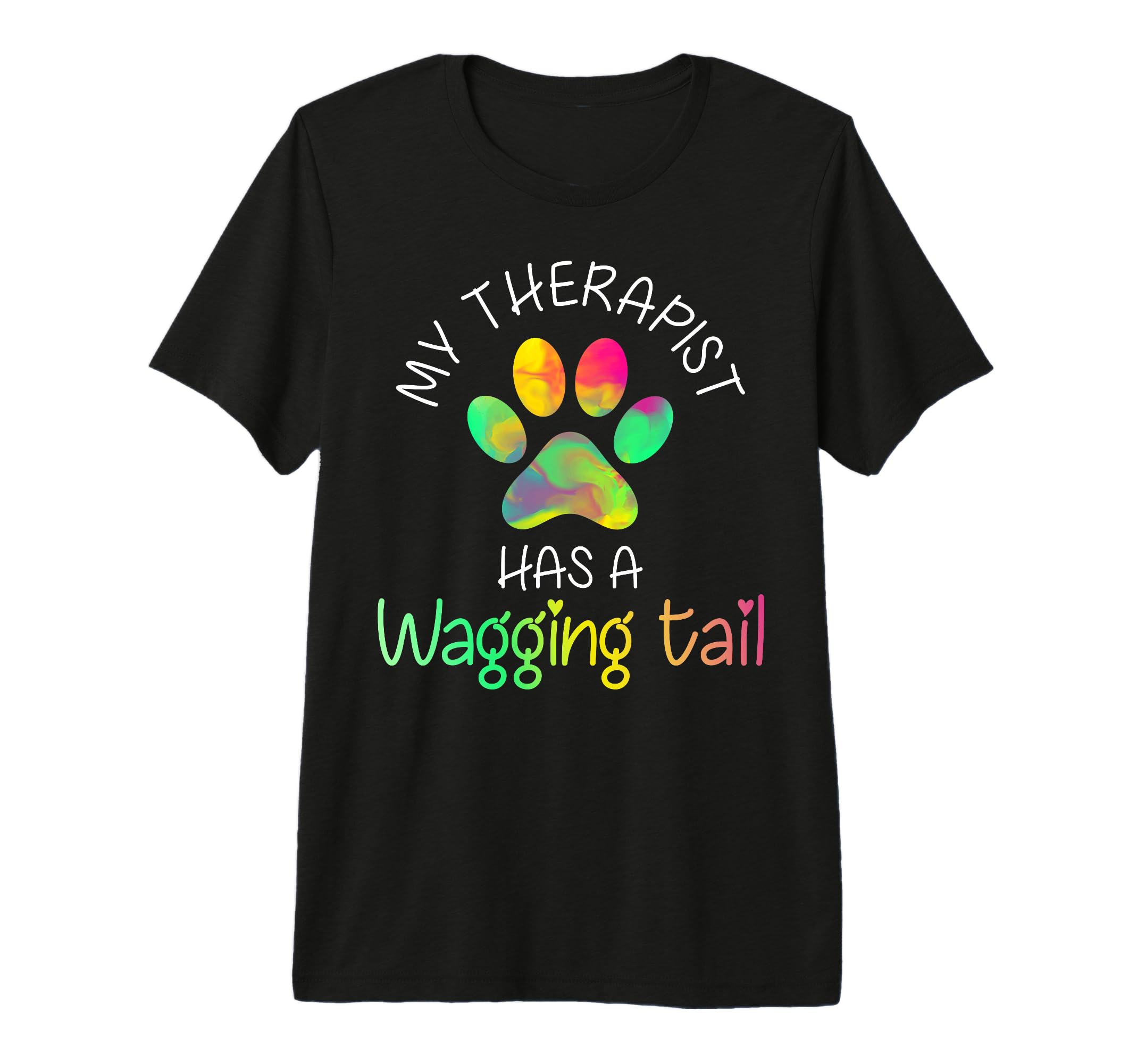 Funny Therapy Service Dog Tri Blend T-Shirt - Novelty Apparel for Adults - T-Shirt, Sweatshirt, Hoodie
