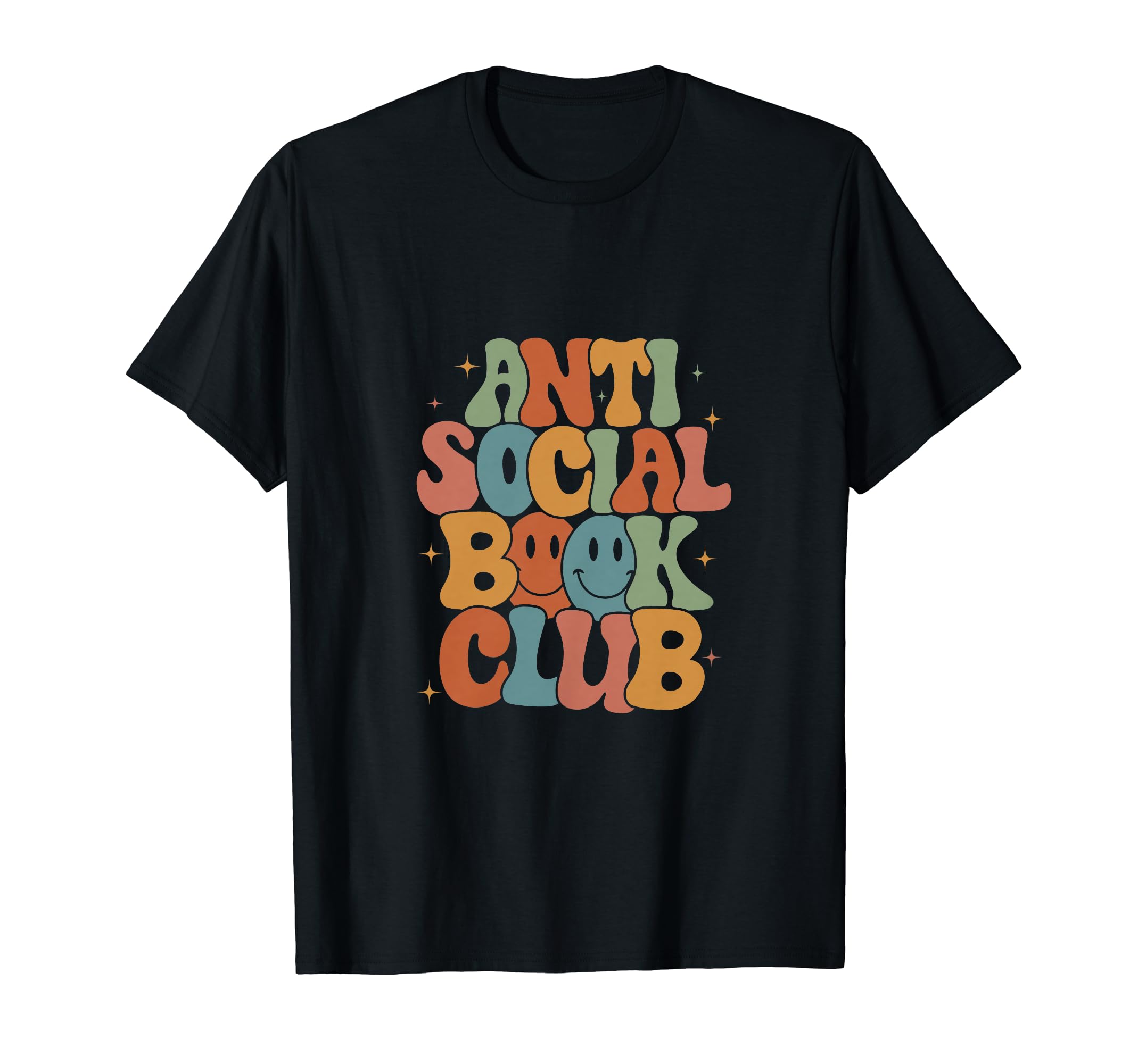 Anti Social Book Club Groovy Funny T-Shirt - Casual Everyday Wear Unisex - T-Shirt, Sweatshirt, Hoodie