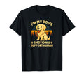 Im My Dogs Emotional Support Human Funny T-Shirt - Unique Graphic Unisex - T-Shirt, Sweatshirt, Hoodie