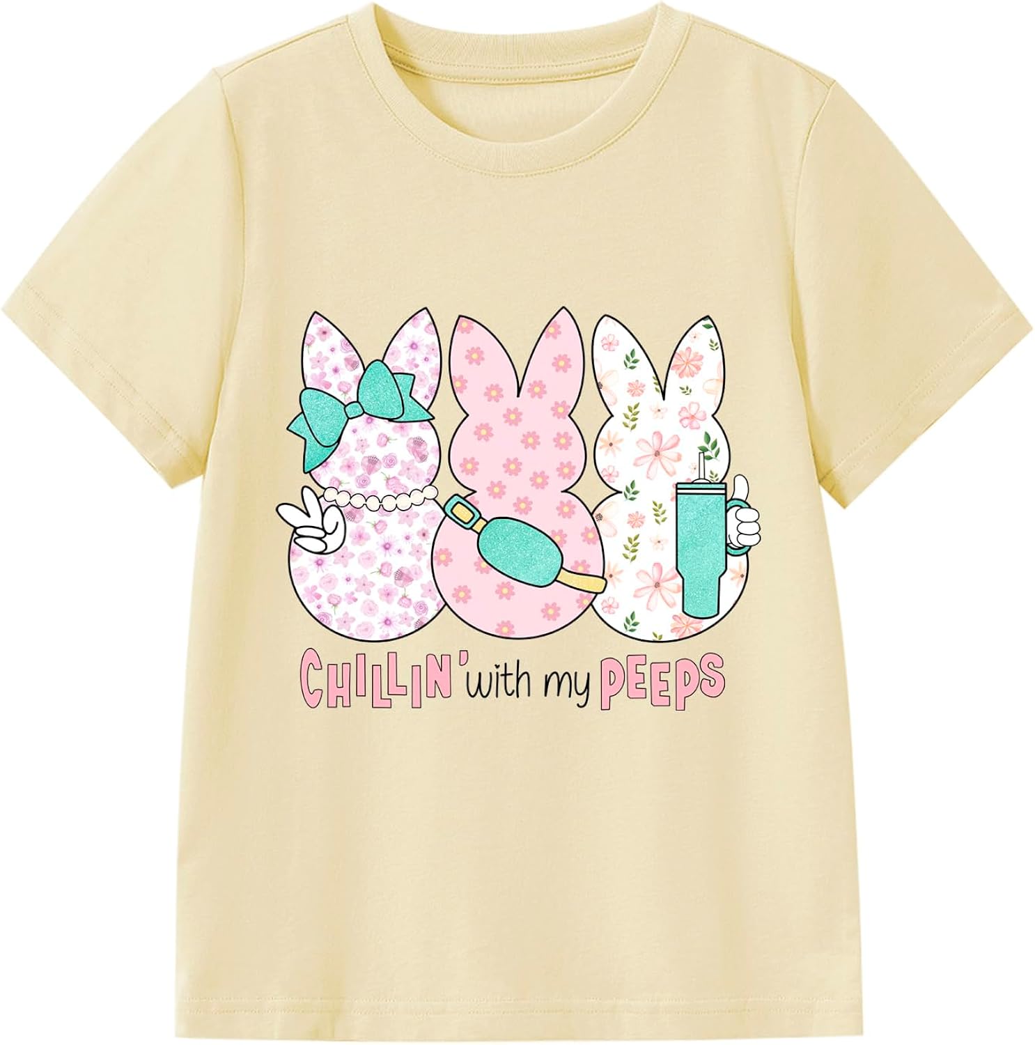 Kids Easter Shirt Chick Short Sleeve Tee Tops for Toddler Girls Boys Easter Outfit Clothes 2-7 Years - T-Shirt, Sweatshirt, Hoodie