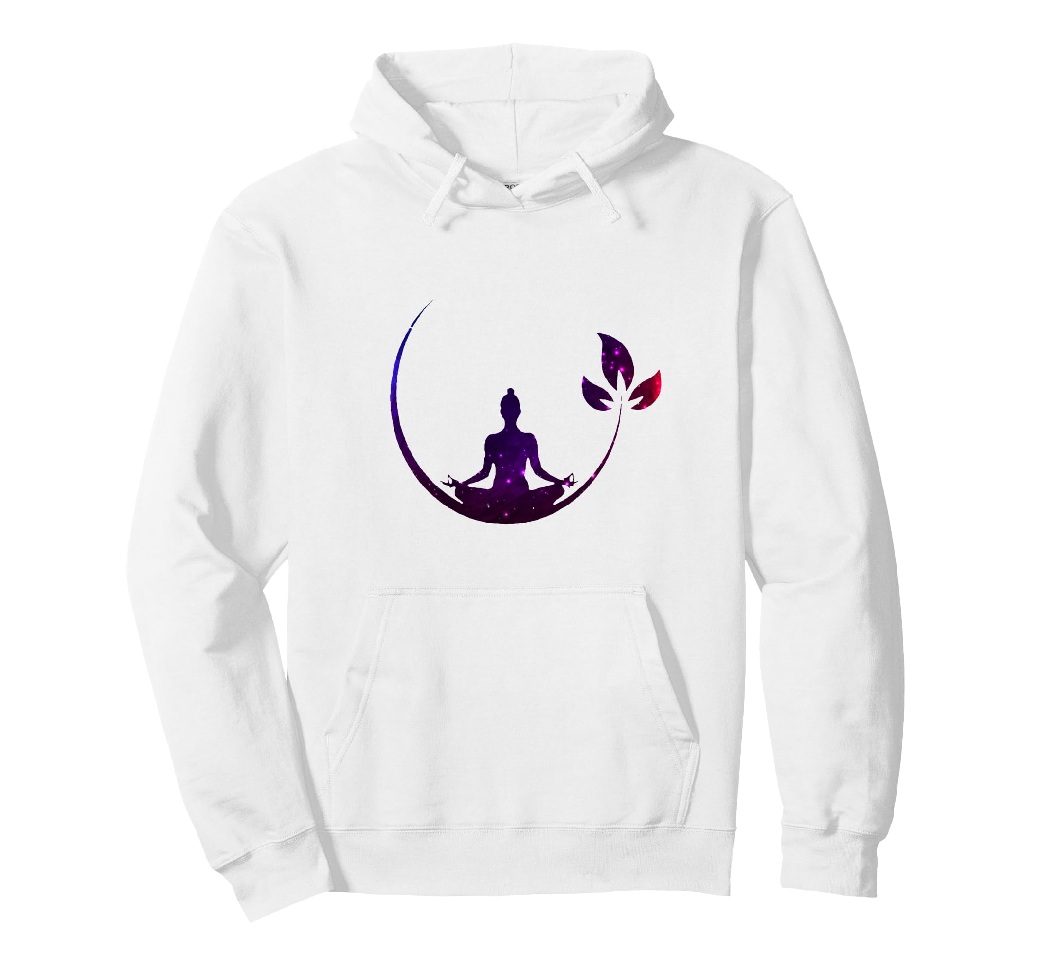 Meditating Universe Within Lotus Hoodie - Casual Everyday Wear for Adults - T-Shirt, Sweatshirt, Hoodie