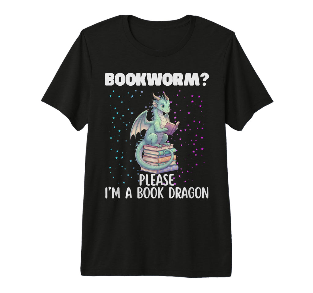 Funny Bookworm Dragon Reader Library T-Shirt - Streetwear Style for Adults - T-Shirt, Sweatshirt, Hoodie