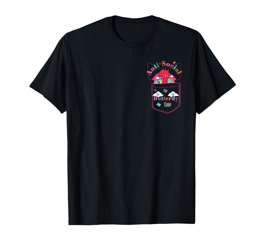 Hot Stuff Little Devil Anti Social T-Shirt - Novelty Apparel for Adults - T-Shirt, Sweatshirt, Hoodie