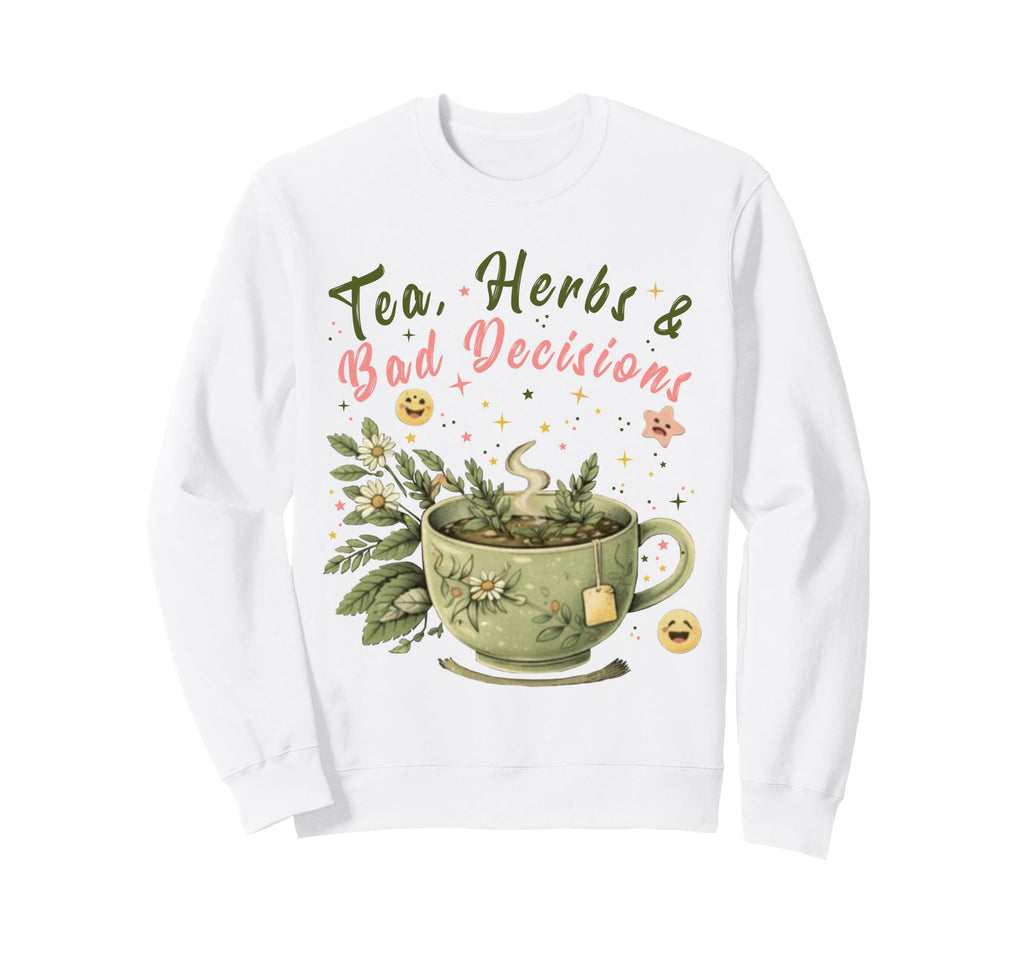 Funny Wellness Vibes Aesthetic Tea Sweatshirt - Trendy Graphic Men Women - T-Shirt, Sweatshirt, Hoodie