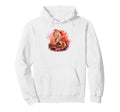 Fantasy Dragon Books Floral Watercolor Hoodie - Trendy Graphic for Adults - T-Shirt, Sweatshirt, Hoodie