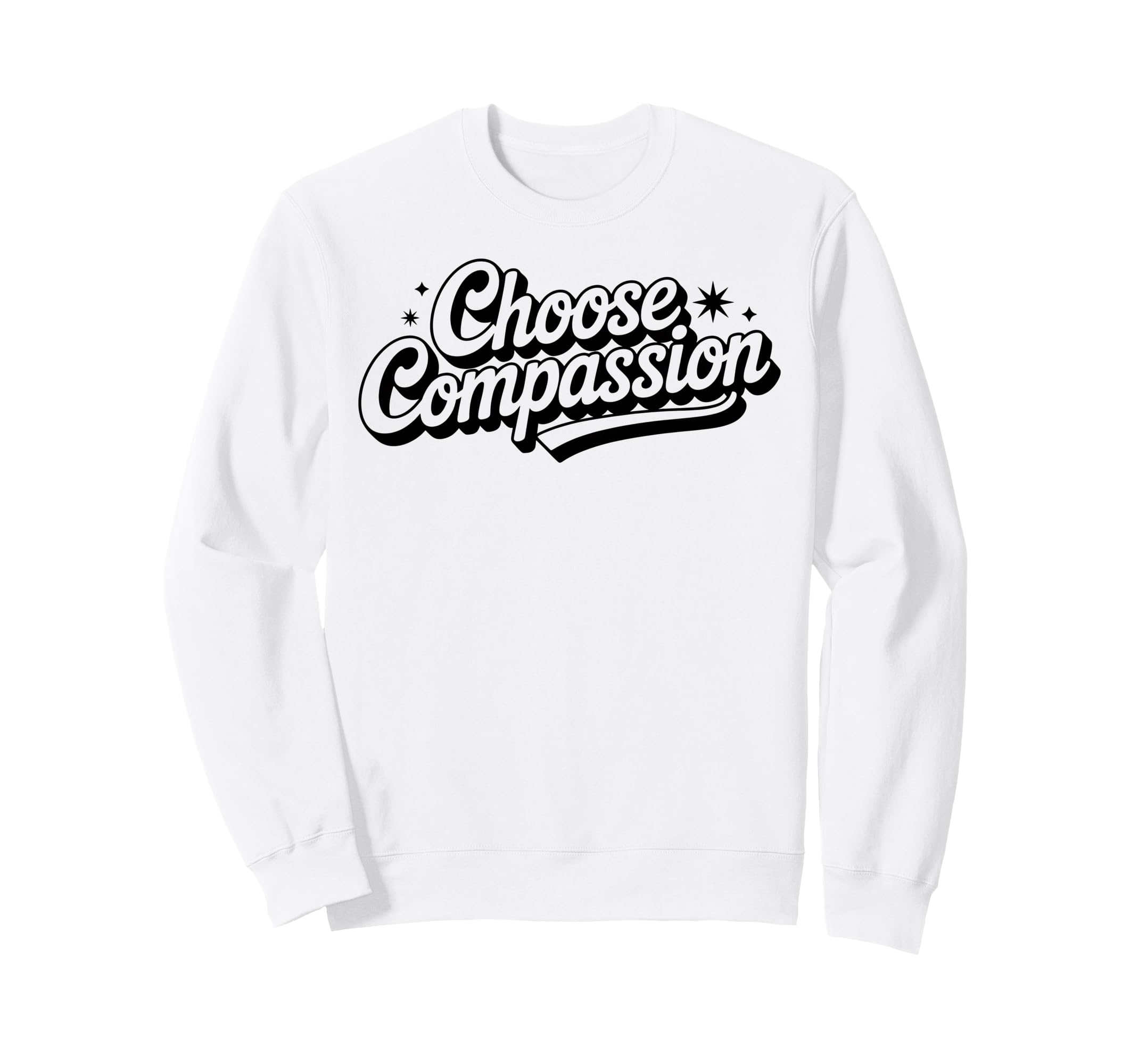 Choose Compassion Yoga Circle Meditation Sweatshirt - Trendy Graphic Unisex - T-Shirt, Sweatshirt, Hoodie