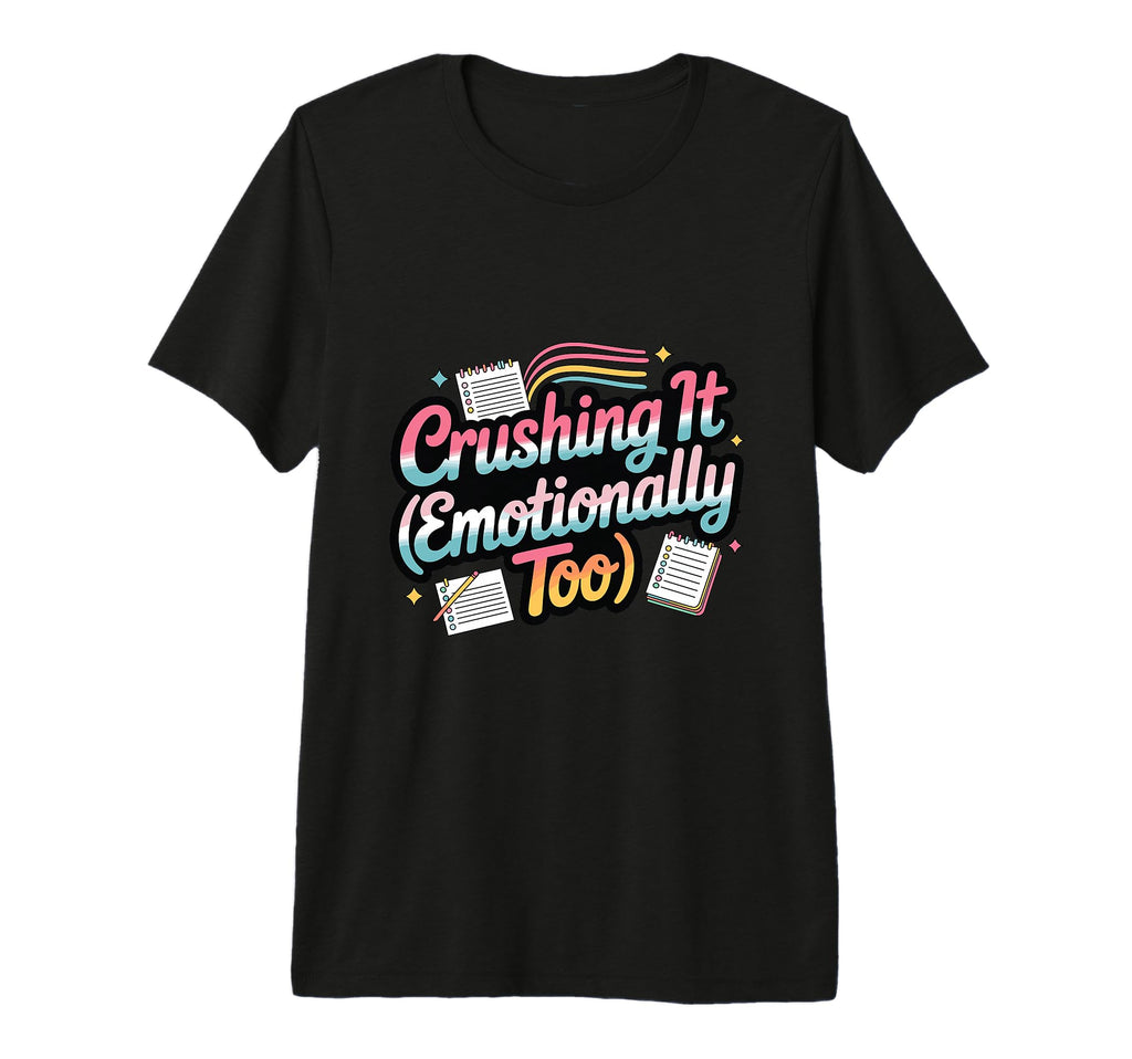 Crushing It Emotionally Too Funny T-Shirt - Casual Everyday Wear Men Women - T-Shirt, Sweatshirt, Hoodie