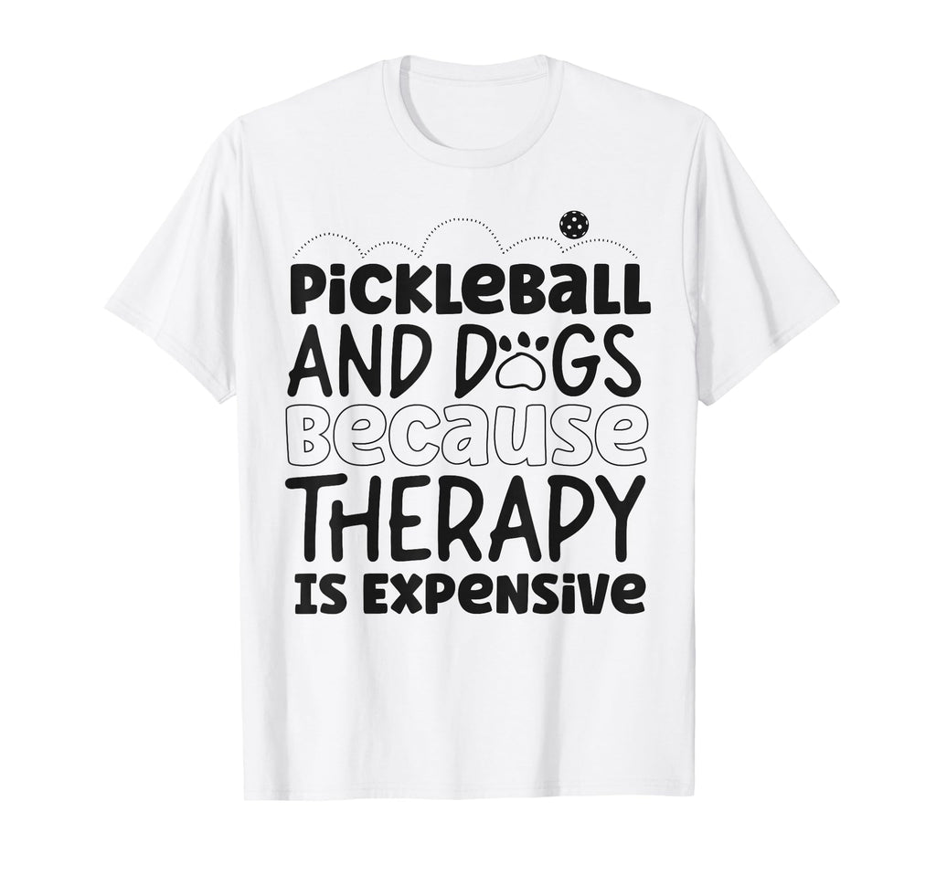 Pickleball Dog Pickleball And Dogs T-Shirt - Novelty Apparel Men Women - T-Shirt, Sweatshirt, Hoodie