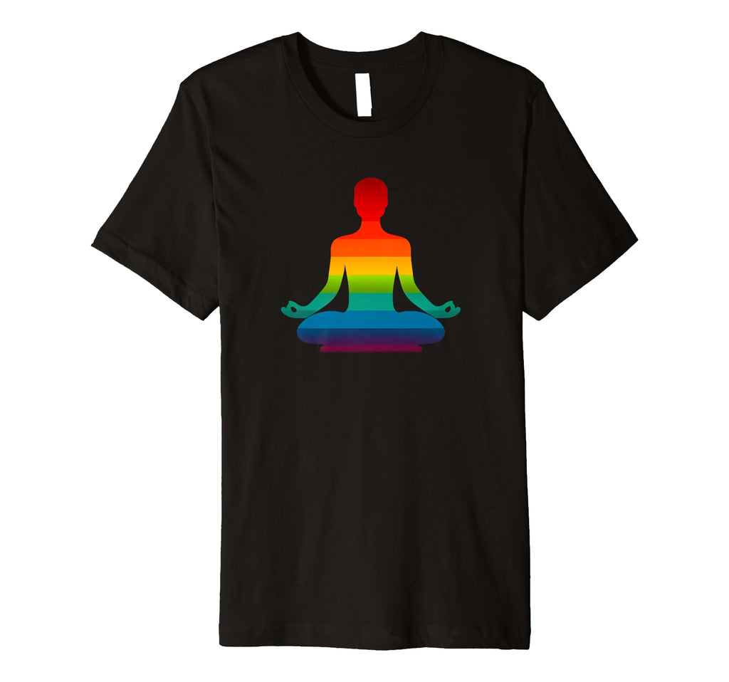 Yoga Lovers And Mindfulness Rainbow Hoodie - Streetwear Style Men Women - T-Shirt, Sweatshirt, Hoodie