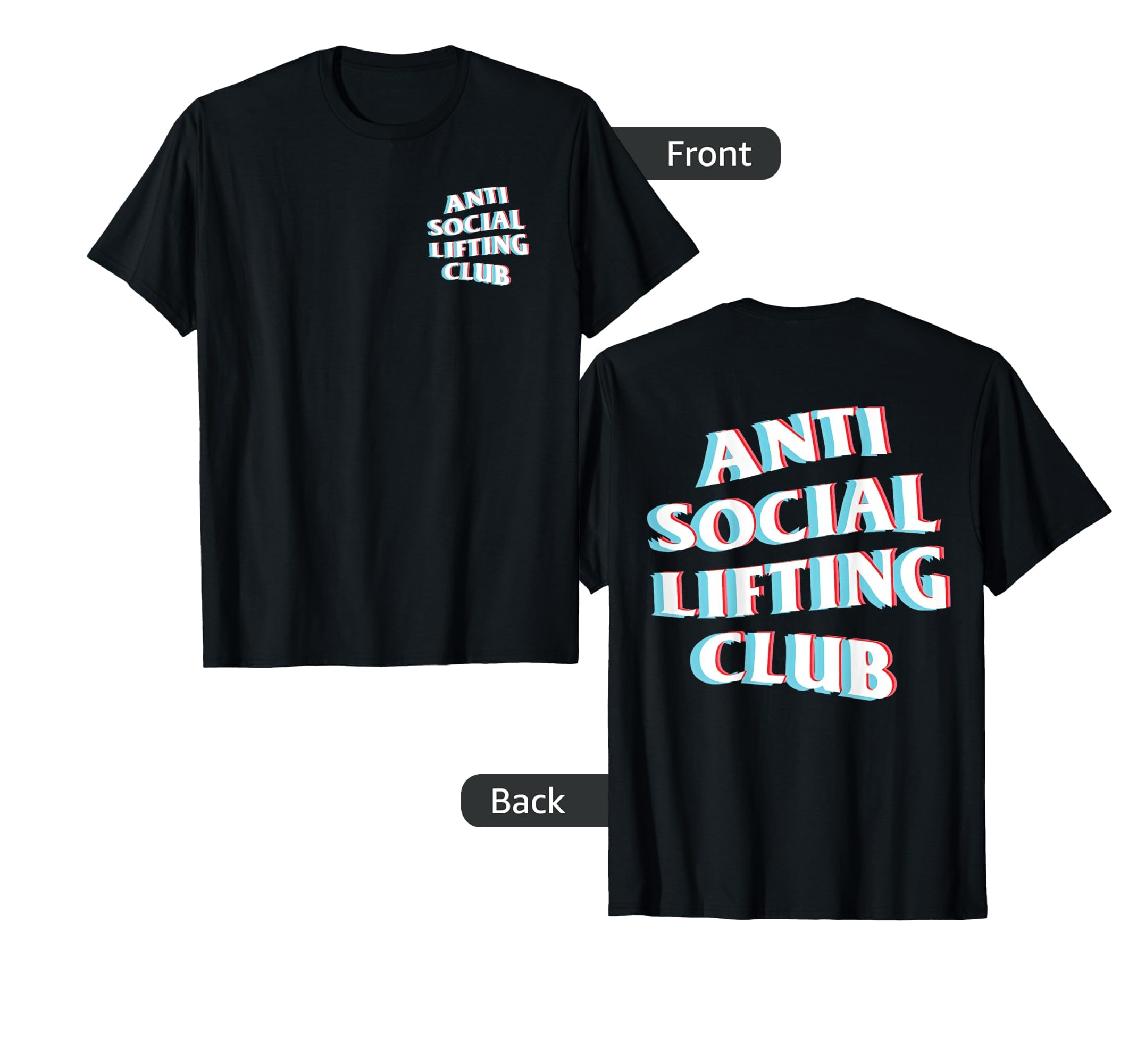 Anti Social Lifting Club Focus T-Shirt - Fun Novelty Design Men Women - T-Shirt, Sweatshirt, Hoodie