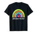 Literature Teacher Hearts Rainbows T-Shirt - Casual Everyday Wear Unisex - T-Shirt, Sweatshirt, Hoodie