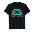 Boho Rainbow Animal Therapy Dog Team T-Shirt - Minimalist Print Unisex - T-Shirt, Sweatshirt, Hoodie