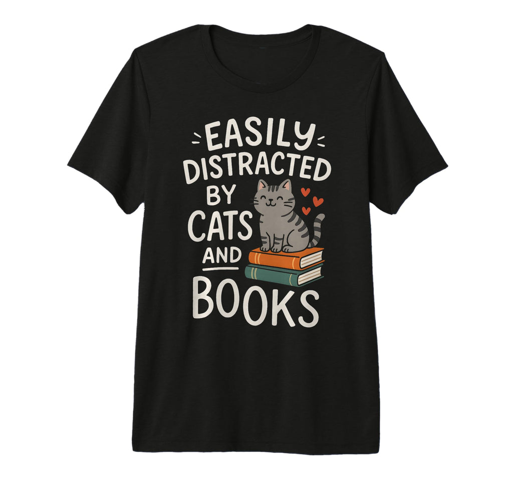 Adorable Bibliophile Easily T-Shirt - Custom Art Print Men Women - T-Shirt, Sweatshirt, Hoodie