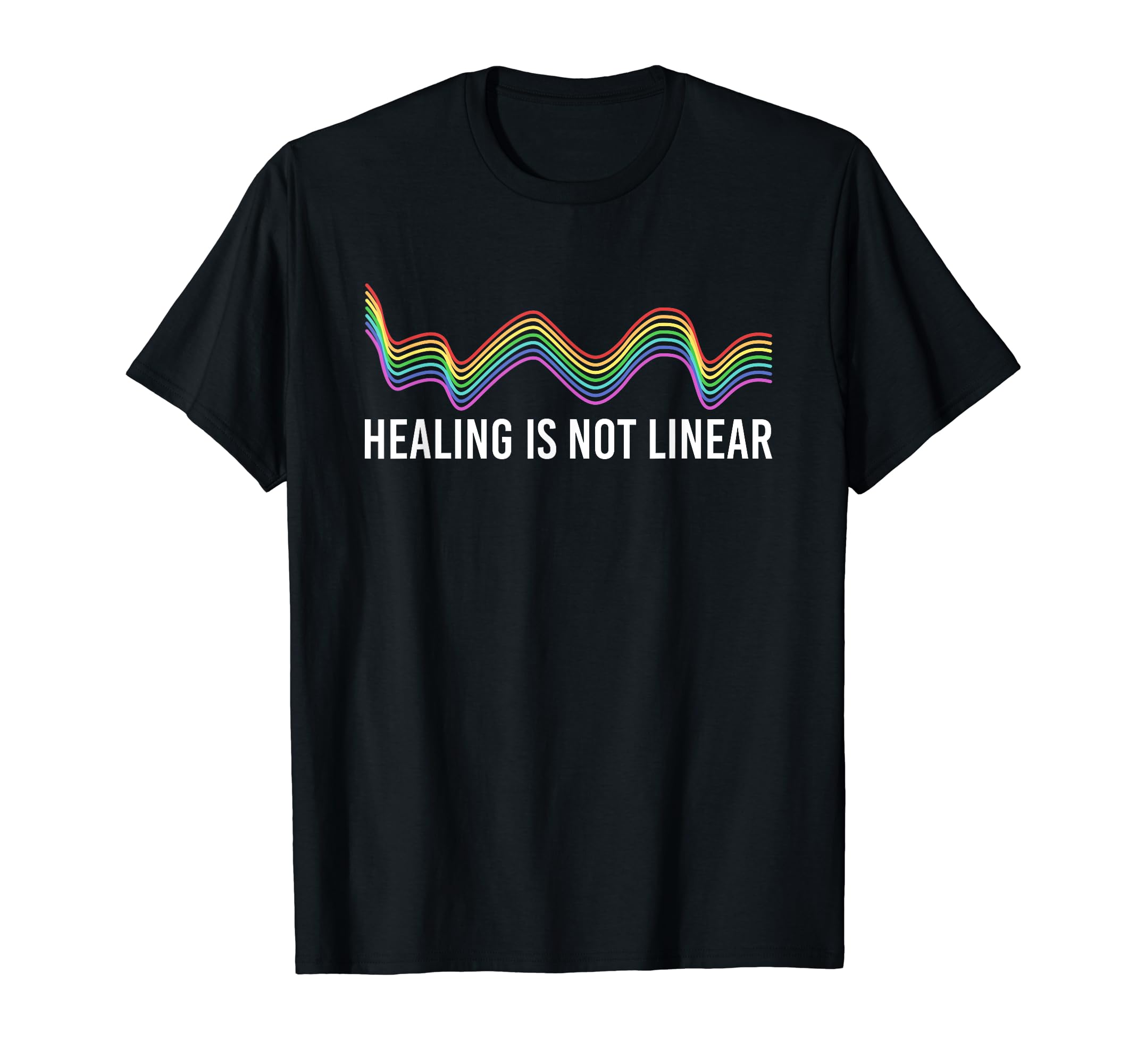Healing Is Not Linear Mental Health T-Shirt - Trendy Graphic for Adults - T-Shirt, Sweatshirt, Hoodie