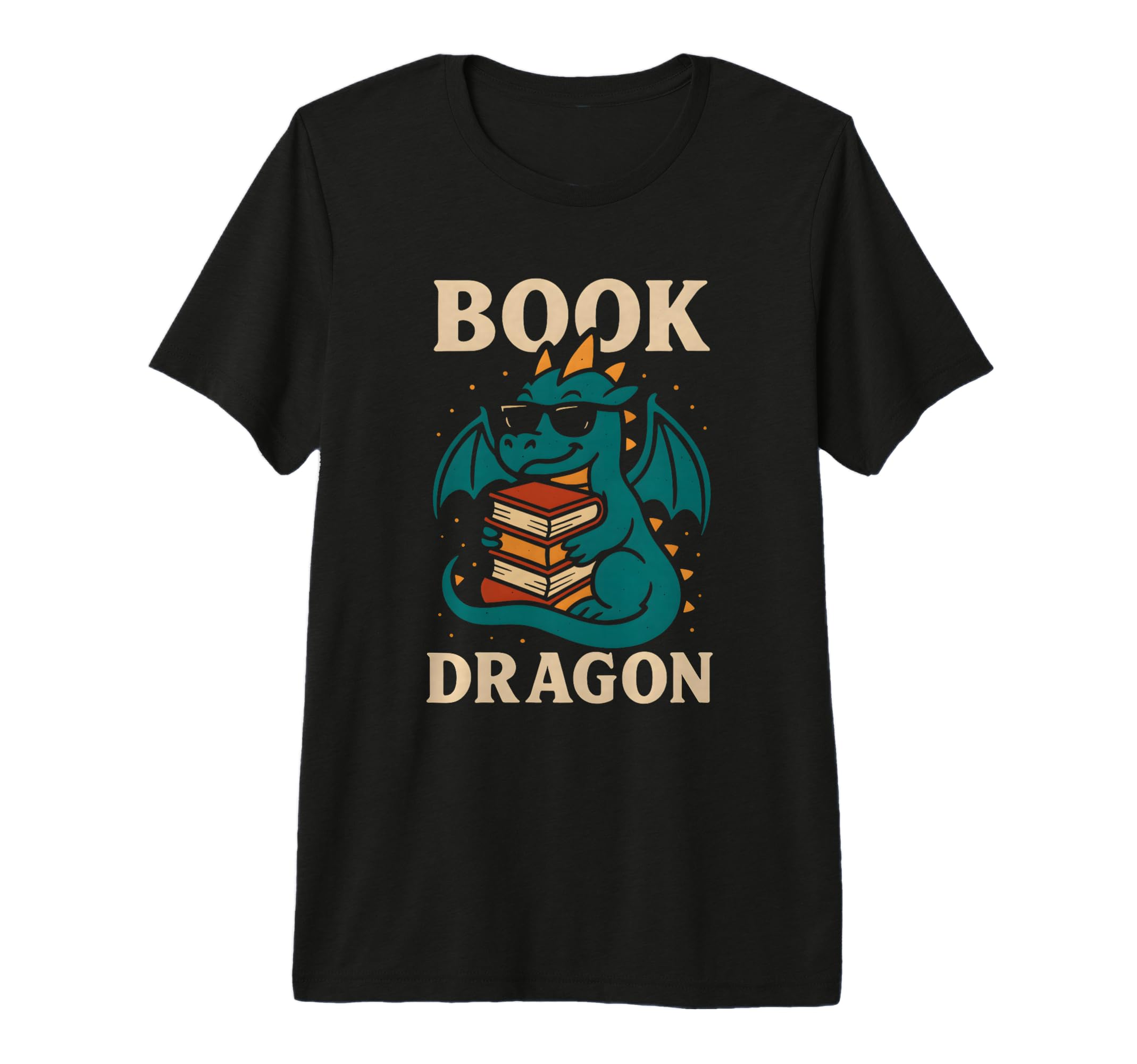 Book Dragon Fantasy Lover Bookworm T-Shirt - Minimalist Print Unisex - T-Shirt, Sweatshirt, Hoodie