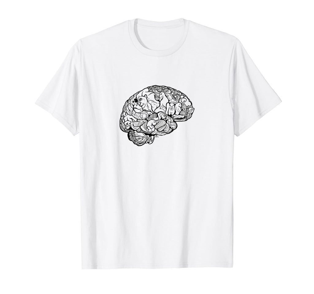 Creative Brain Animal Designer Autistic T-Shirt - Trendy Graphic Men Women - T-Shirt, Sweatshirt, Hoodie