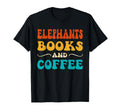 Groovy Funny Elephants Books And T-Shirt - Aesthetic Graphic for Adults - T-Shirt, Sweatshirt, Hoodie