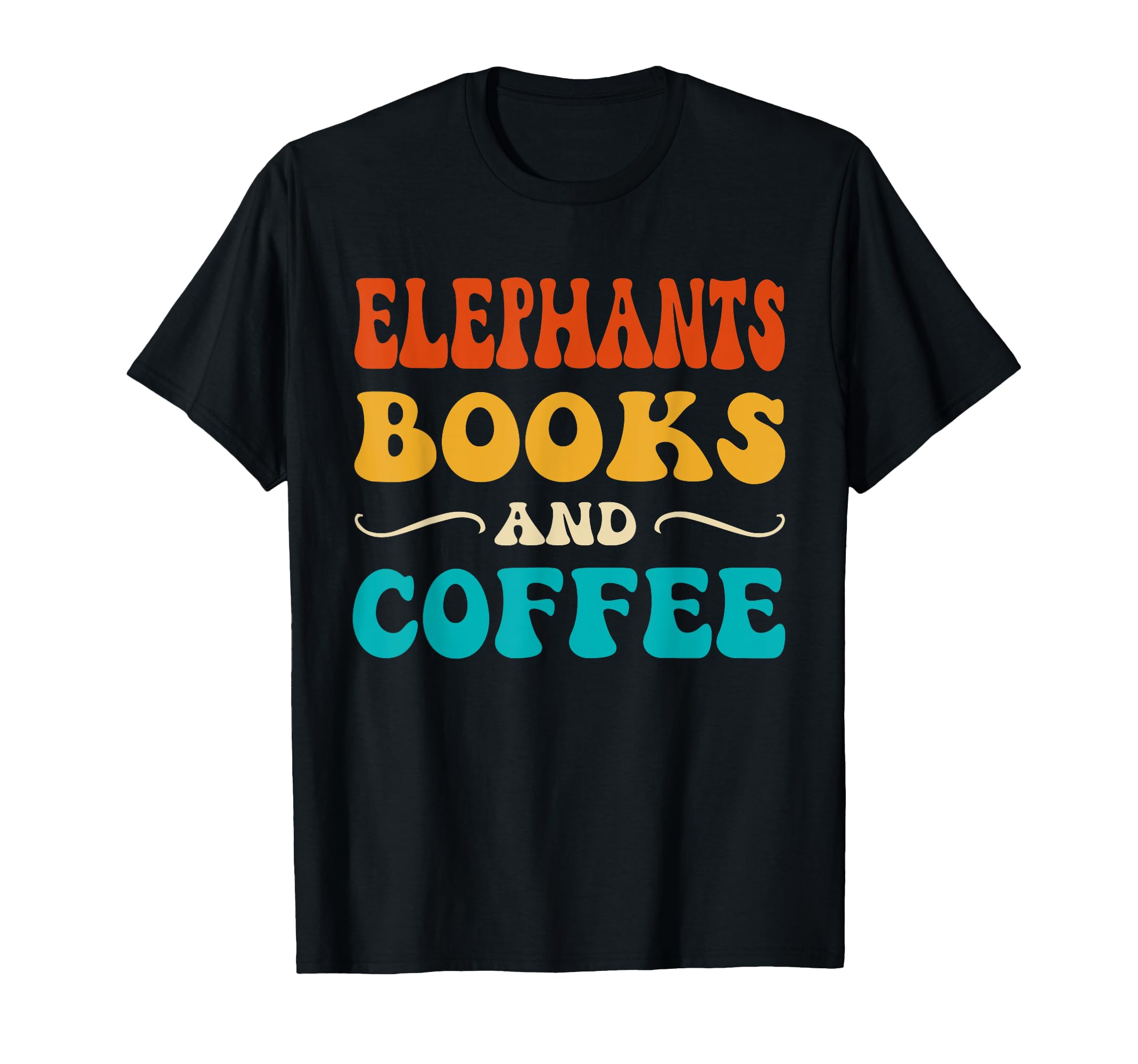 Groovy Funny Elephants Books And T-Shirt - Aesthetic Graphic for Adults - T-Shirt, Sweatshirt, Hoodie