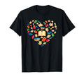 Book Lover Heart Shape Reading Librarian T-Shirt - Graphic Print Unisex - T-Shirt, Sweatshirt, Hoodie