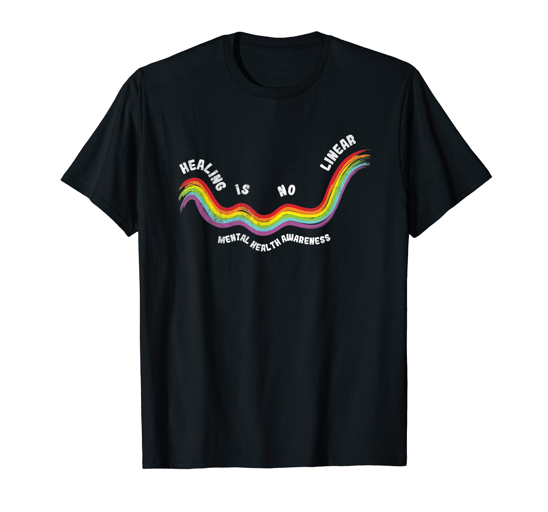 Healing Is No Linear Mental Illness T-Shirt - Graphic Print Men Women - T-Shirt, Sweatshirt, Hoodie