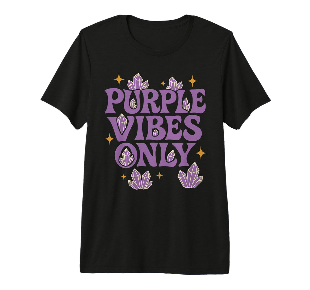 Amethyst Addict Healing Crystal Energy T-Shirt - Graphic Print Men Women - T-Shirt, Sweatshirt, Hoodie