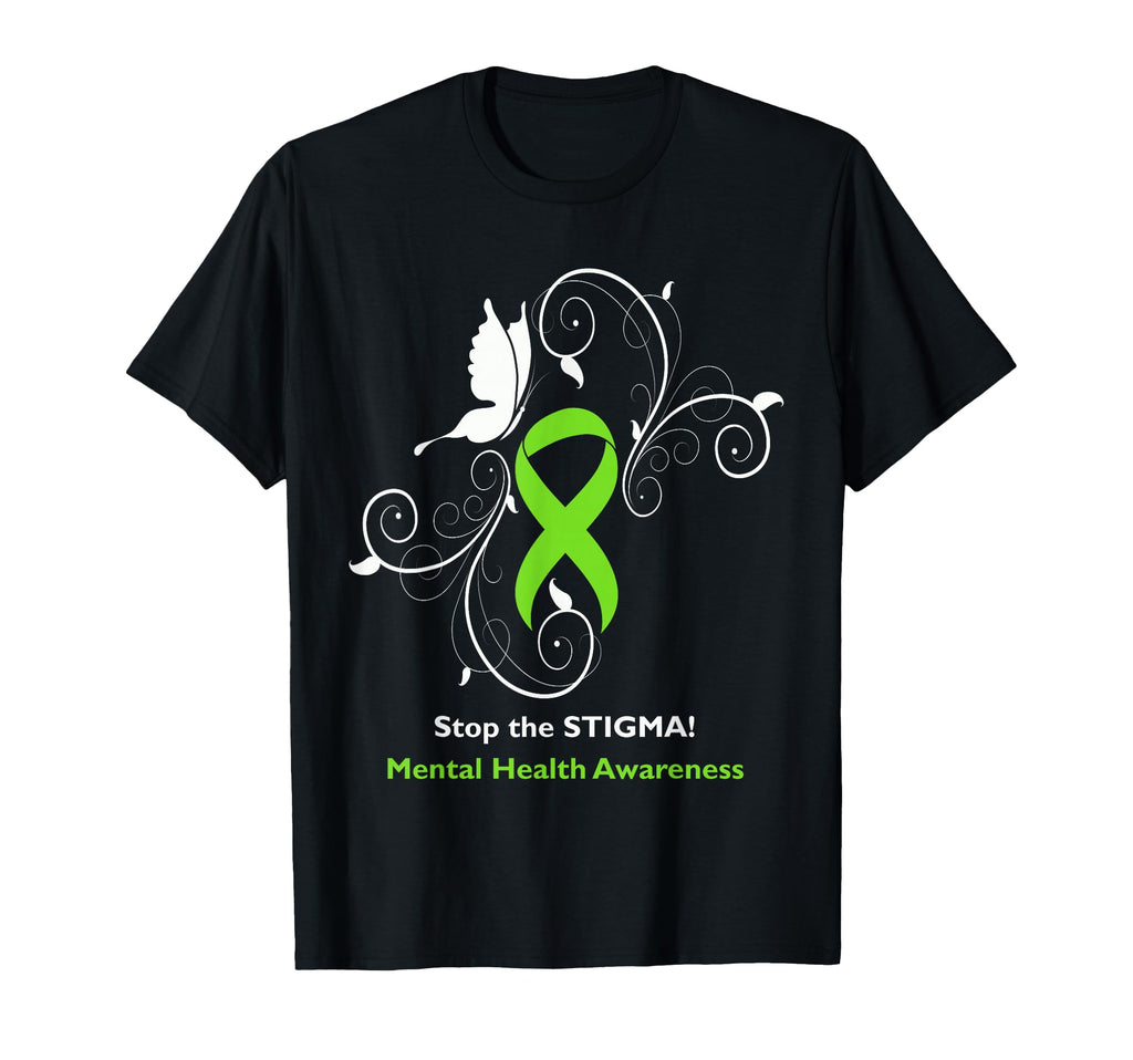 Stop Stigma Mental Health Awareness T-Shirt - Aesthetic Graphic Men Women - T-Shirt, Sweatshirt, Hoodie