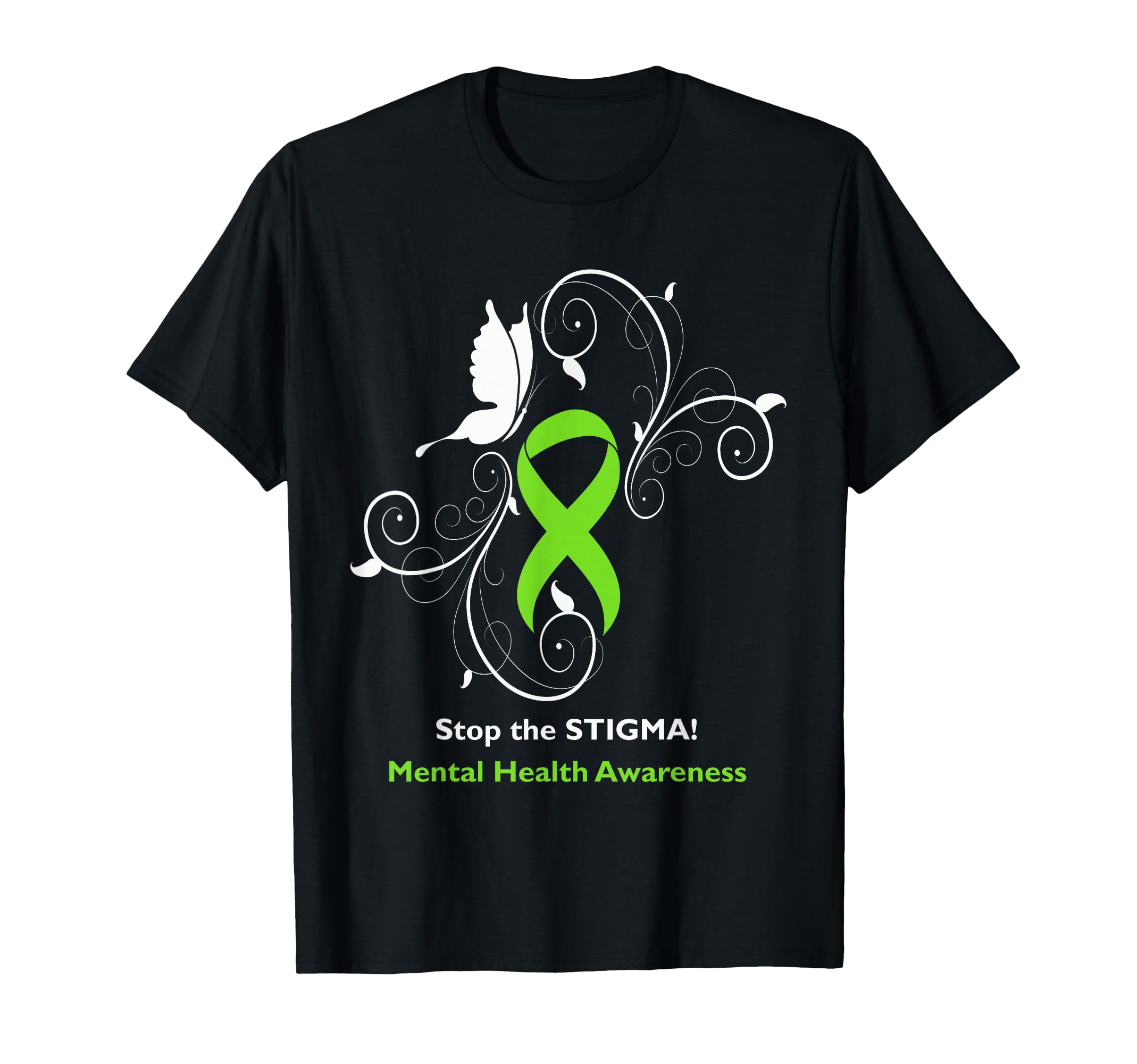 Stop Stigma Mental Health Awareness T-Shirt - Aesthetic Graphic Men Women - T-Shirt, Sweatshirt, Hoodie