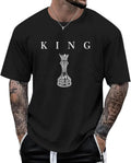 Men's King Chess Shirt Graphic Tees Designer Printed T Shirts for Men Urban Letter T-Shirt Streetwear - T-Shirt, Sweatshirt, Hoodie
