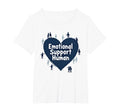 Emotional Support Human Counselor T-Shirt - Minimalist Print Men Women - T-Shirt, Sweatshirt, Hoodie