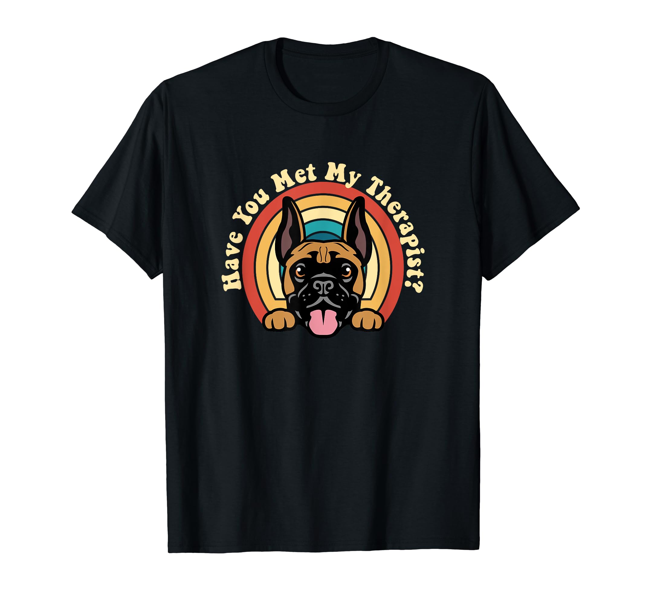 Emotional Support Therapy Dog Boxer Breed T-Shirt - Trendy Graphic Unisex - T-Shirt, Sweatshirt, Hoodie