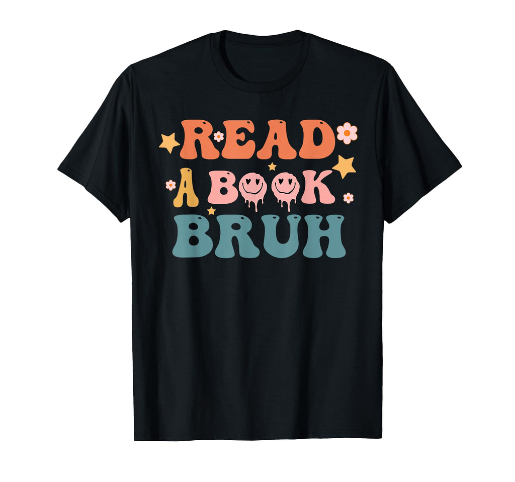 Read Book Bruh Funny English T-Shirt - Casual Everyday Wear for Adults - T-Shirt, Sweatshirt, Hoodie