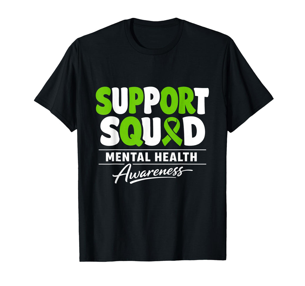 Mental Health Awareness Support Squad T-Shirt - Minimalist Print Unisex - T-Shirt, Sweatshirt, Hoodie