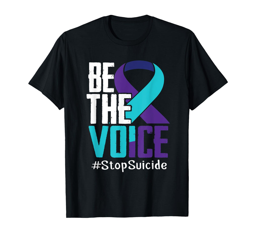 Be Voice Stop Suicide Awareness T-Shirt - Novelty Apparel for Adults - T-Shirt, Sweatshirt, Hoodie