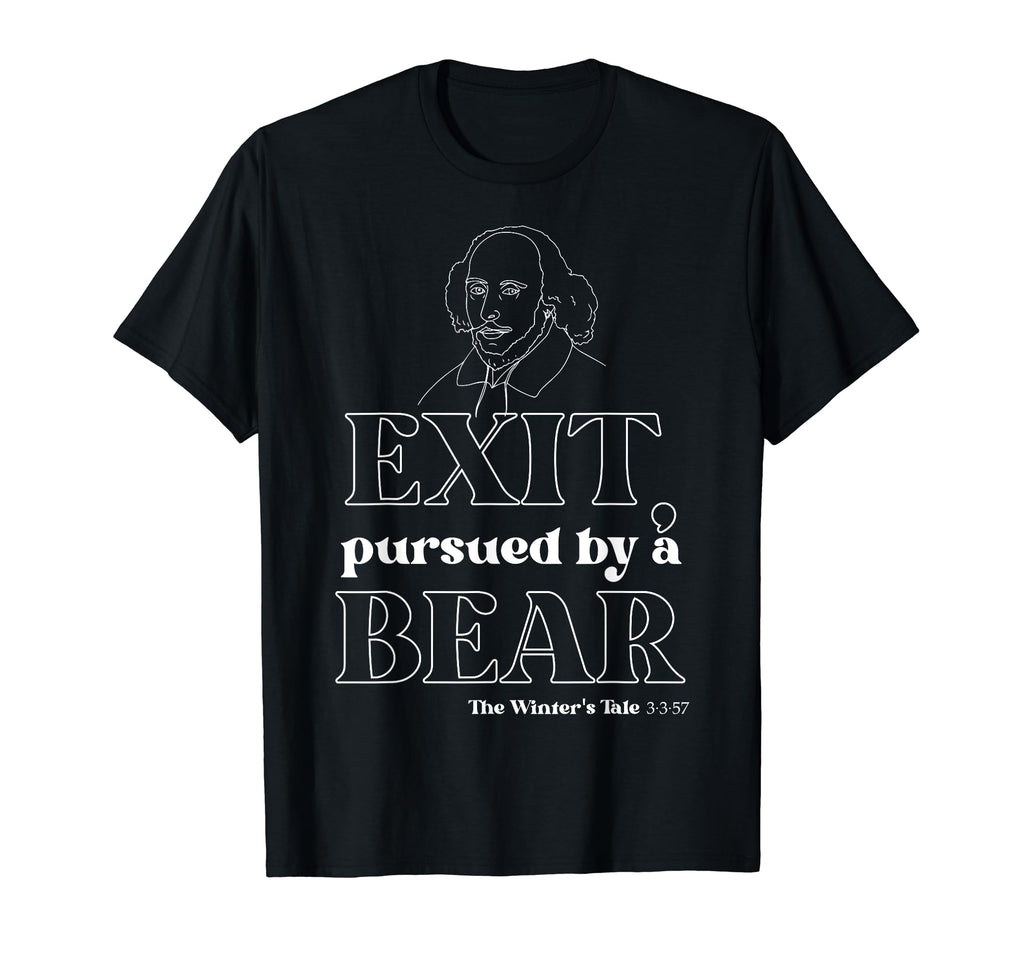 Shakespeare English Literature Exit T-Shirt - Custom Art Print Men Women - T-Shirt, Sweatshirt, Hoodie