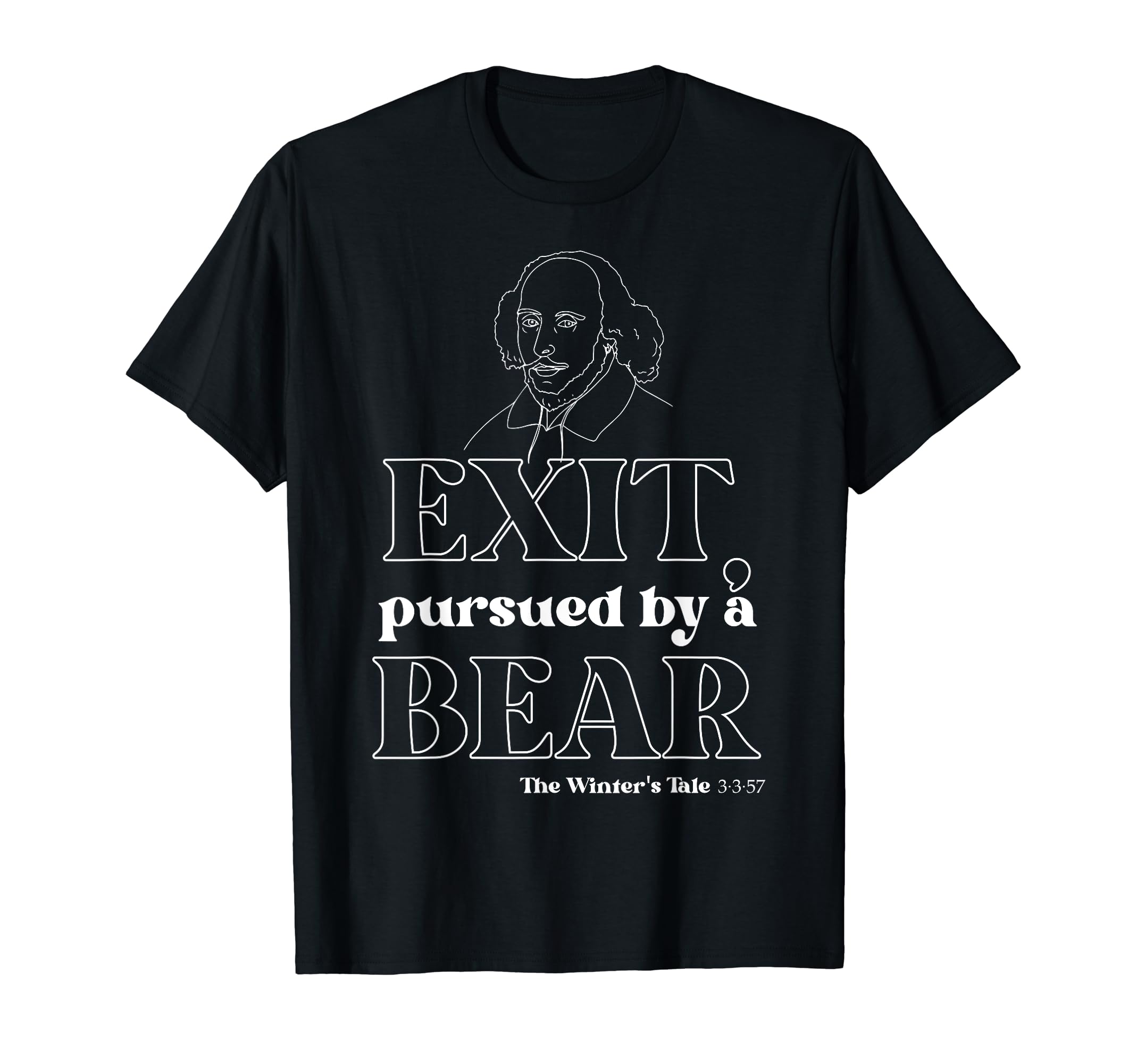 Shakespeare English Literature Exit T-Shirt - Custom Art Print Men Women - T-Shirt, Sweatshirt, Hoodie