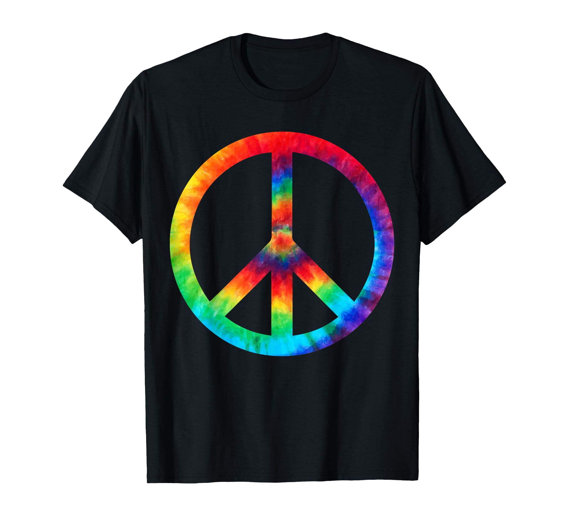 Peace Sign Tie Dye Hippies Shirts T-Shirt - Fun Novelty Design for Adults - T-Shirt, Sweatshirt, Hoodie