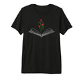 Floral Flower Book Reading Bookworm Nerd T-Shirt - Novelty Apparel Unisex - T-Shirt, Sweatshirt, Hoodie