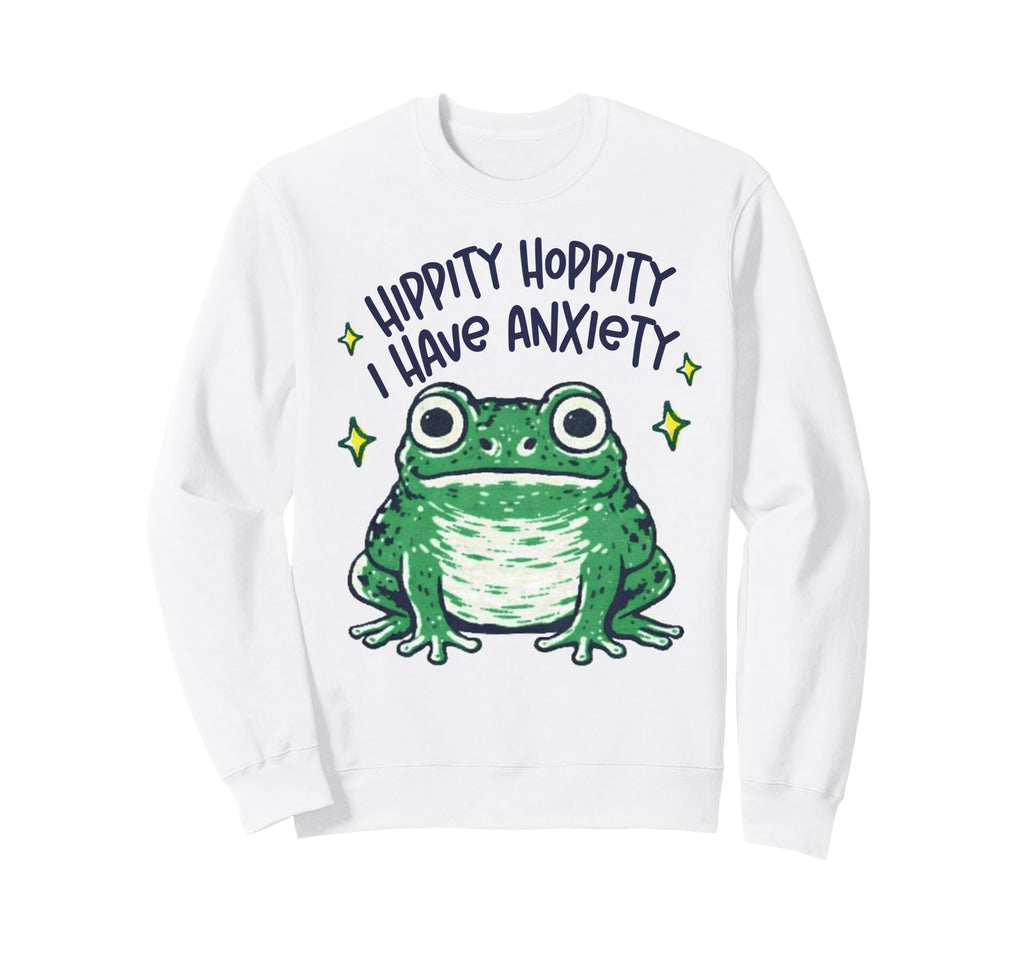 Mental Health Depression Frog Sweatshirt - Aesthetic Graphic Unisex - T-Shirt, Sweatshirt, Hoodie