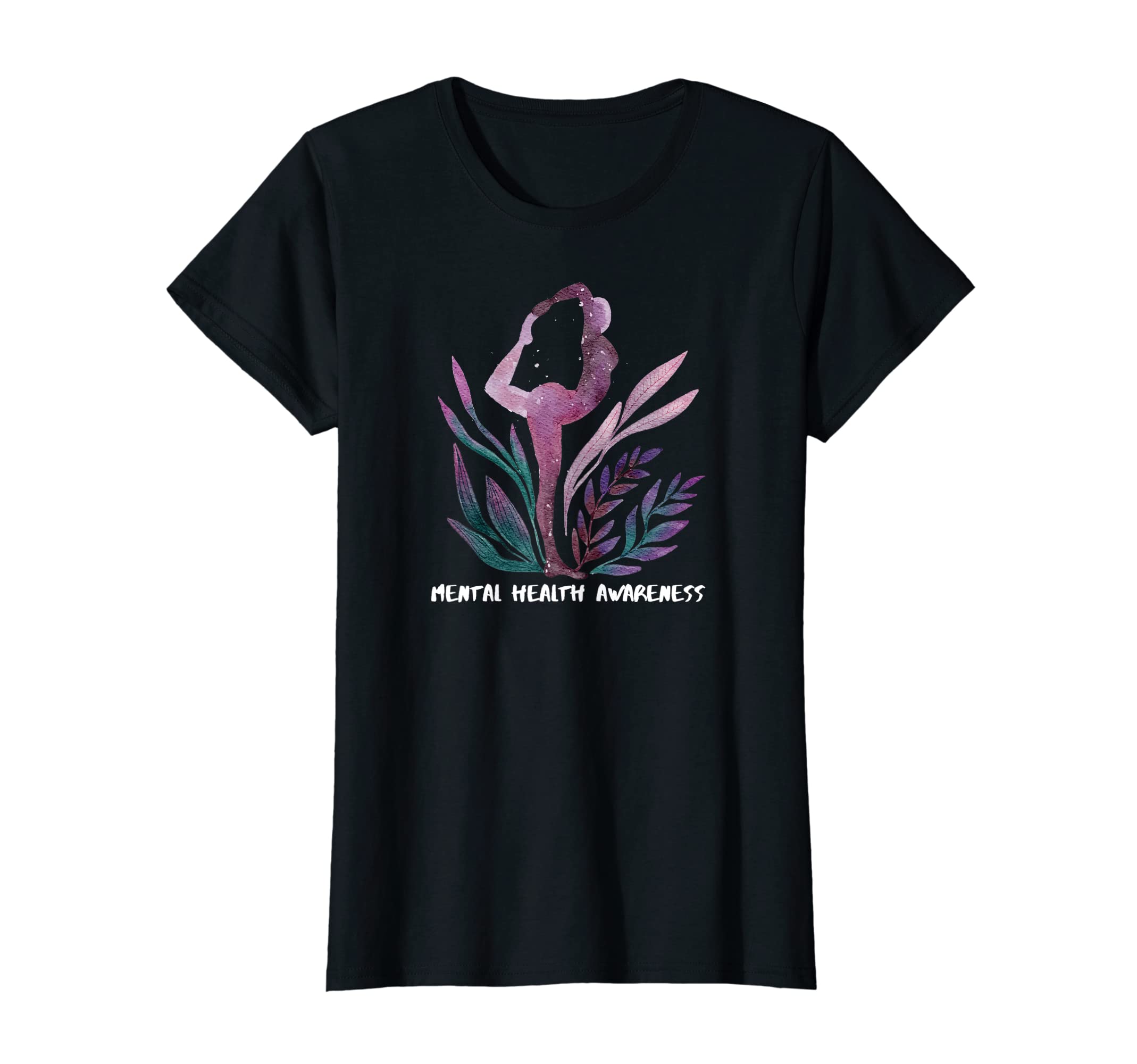 Womens Yoga Mental Health Awareness T-Shirt - Aesthetic Graphic Men Women - T-Shirt, Sweatshirt, Hoodie