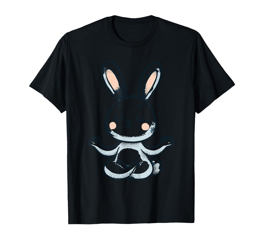 Meditation Rabbit Yoga Pose Relaxing T-Shirt - Minimalist Print for Adults - T-Shirt, Sweatshirt, Hoodie