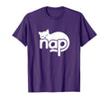 Nap Cat Word Art Napping Sleep T-Shirt - Casual Everyday Wear for Adults - T-Shirt, Sweatshirt, Hoodie
