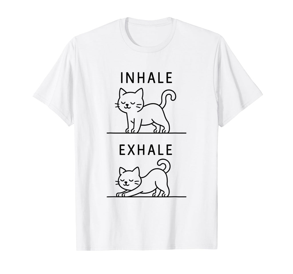 Funny Yoga Inhale Exhale Pooping T-Shirt - Aesthetic Graphic for Adults - T-Shirt, Sweatshirt, Hoodie
