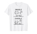 Funny Yoga Inhale Exhale Pooping T-Shirt - Aesthetic Graphic for Adults - T-Shirt, Sweatshirt, Hoodie
