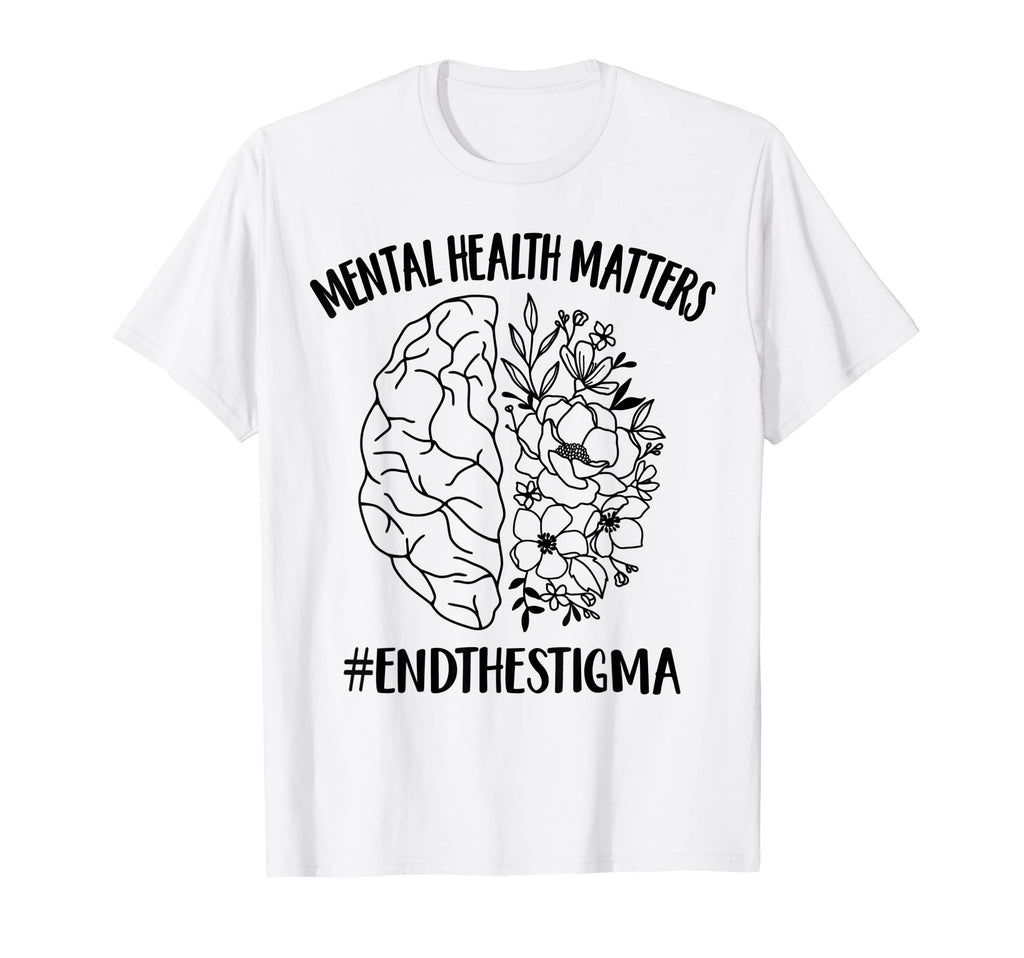 Continue Mental Health Matter Braind T-Shirt - Trendy Graphic for Adults - T-Shirt, Sweatshirt, Hoodie