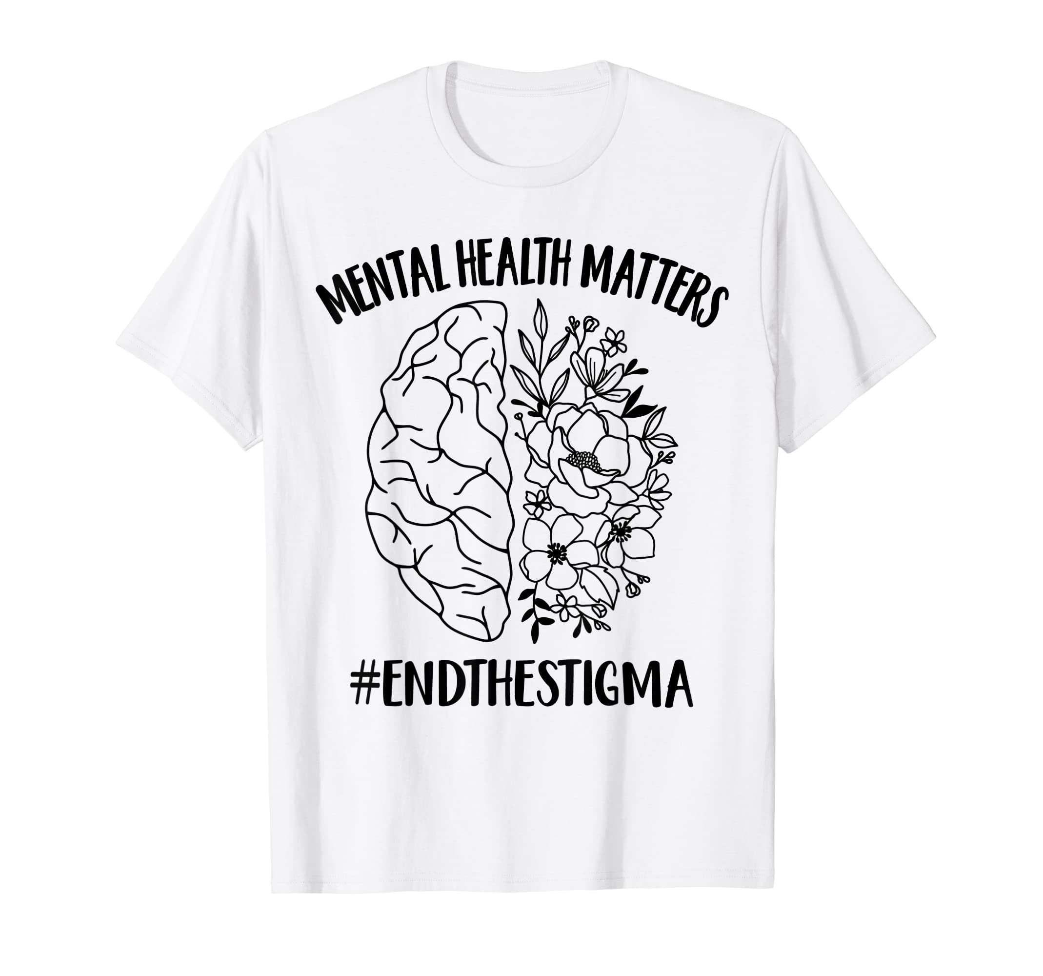 Continue Mental Health Matter Braind T-Shirt - Trendy Graphic for Adults - T-Shirt, Sweatshirt, Hoodie