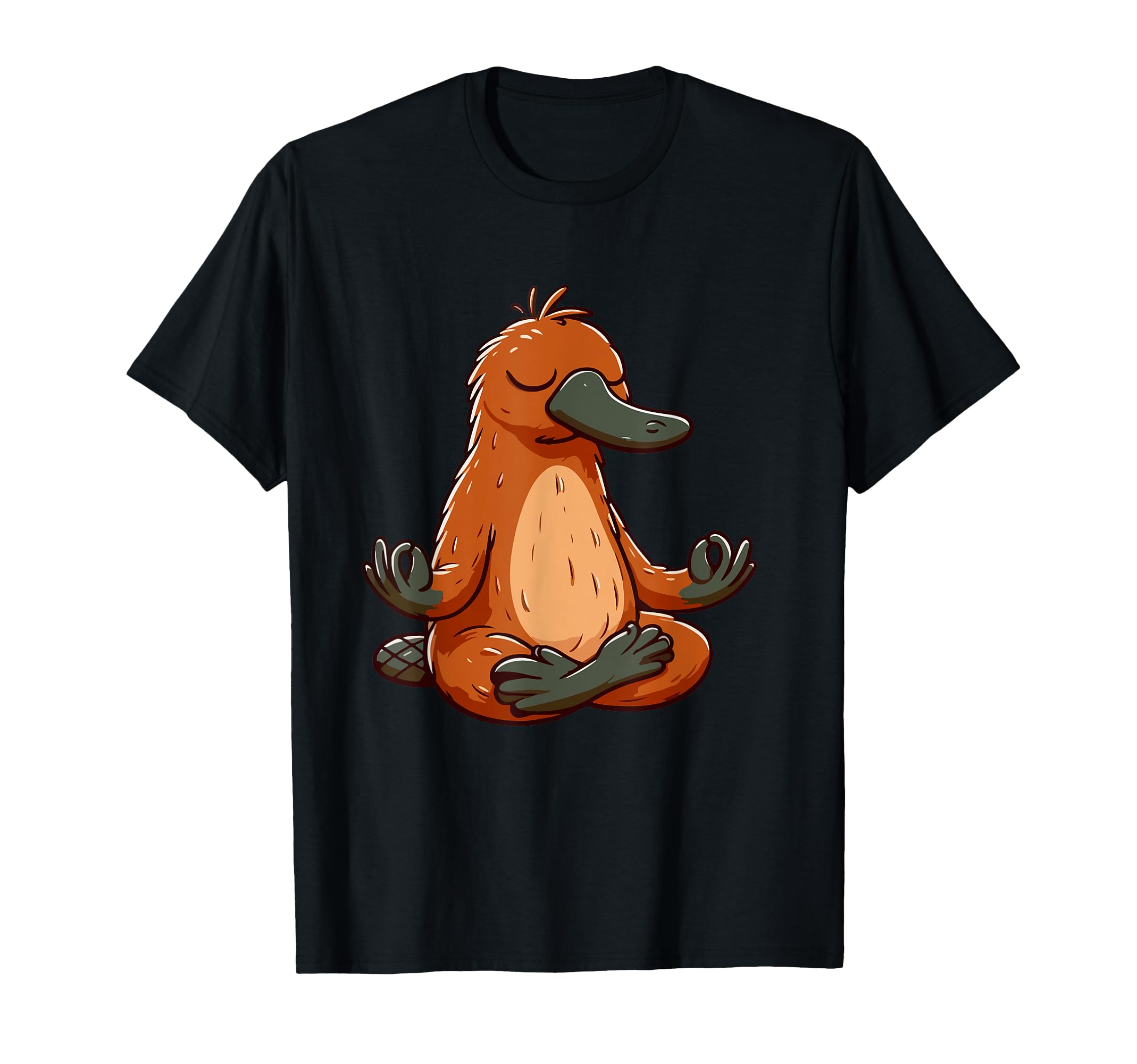 Meditation Platypus Yoga Pose Relaxing T-Shirt - Minimalist Print Unisex - T-Shirt, Sweatshirt, Hoodie