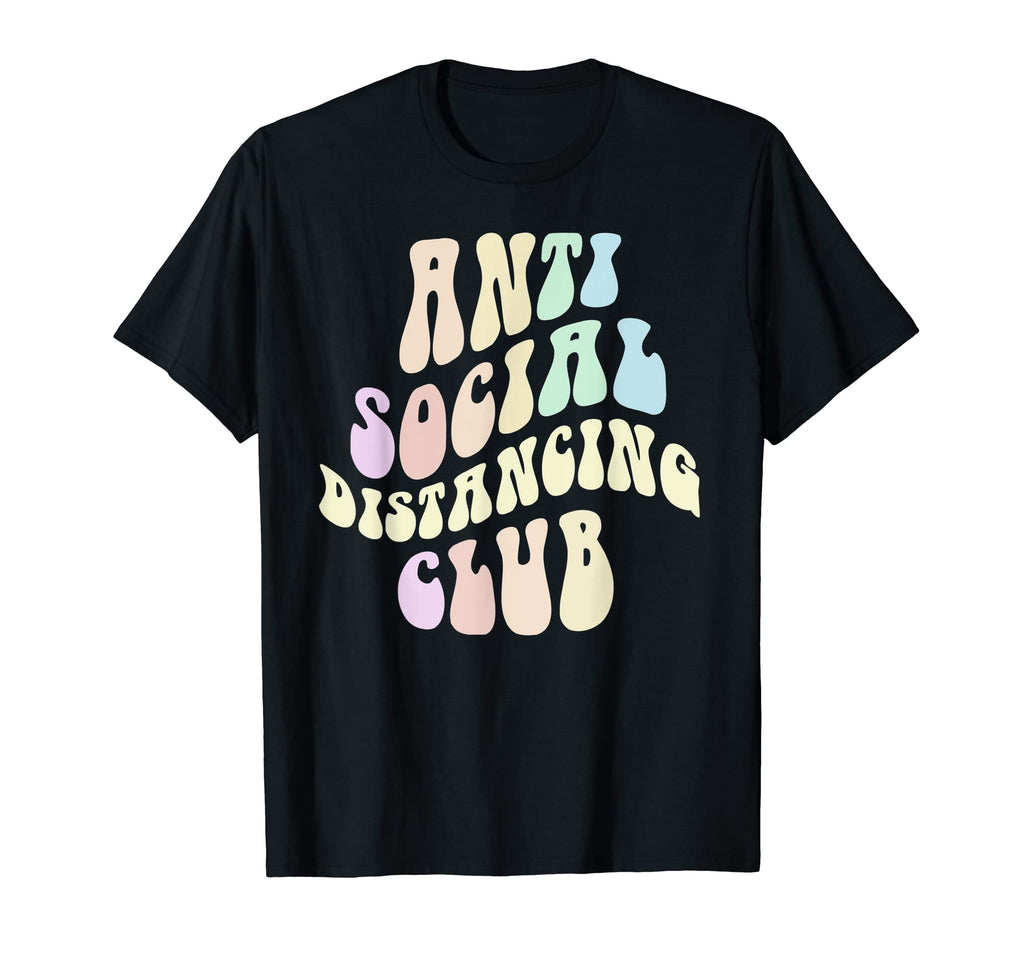 Anti Social Distancing Club Introvert T-Shirt - Aesthetic Graphic Unisex - T-Shirt, Sweatshirt, Hoodie