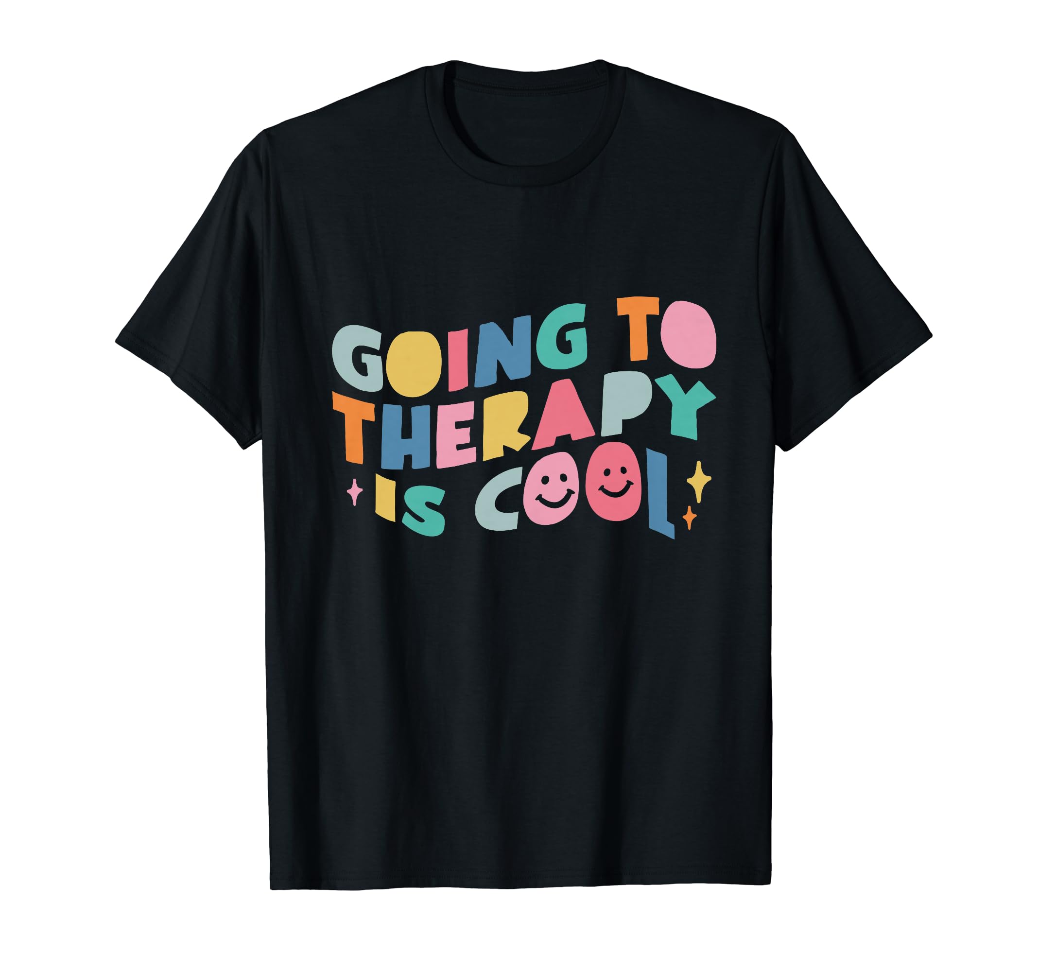 Going To Therapy Is Colorful Aesthetic T-Shirt - Aesthetic Graphic Unisex - T-Shirt, Sweatshirt, Hoodie