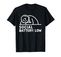 Social Battery Low Funny Introvert T-Shirt - Streetwear Style for Adults - T-Shirt, Sweatshirt, Hoodie